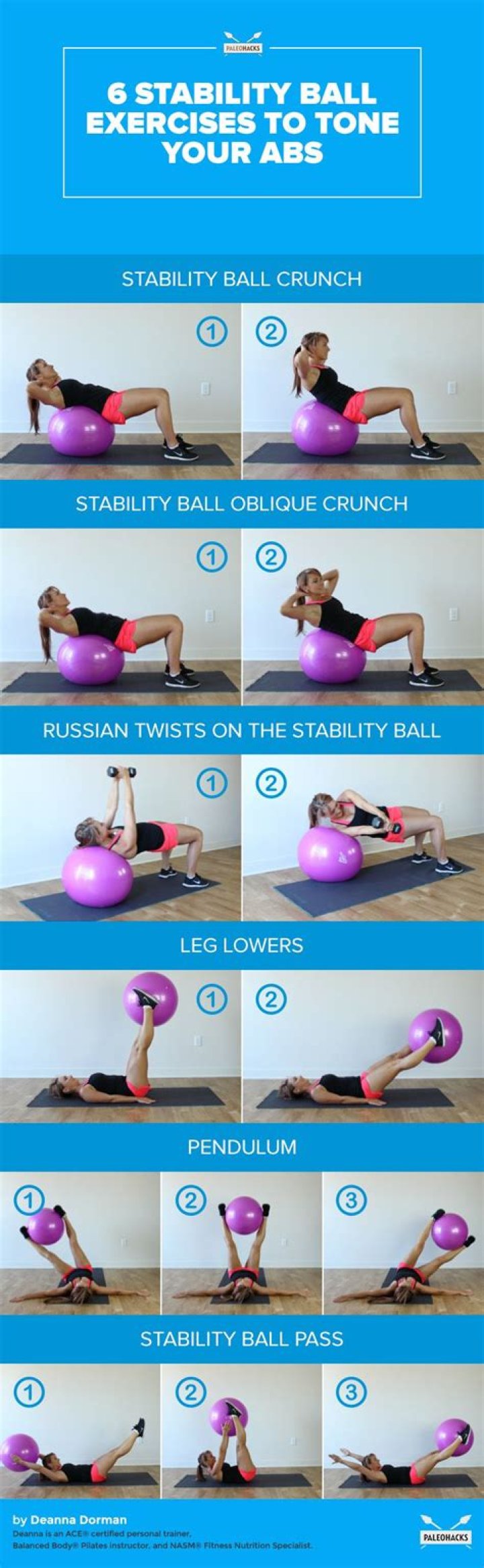 ab exercises with ball