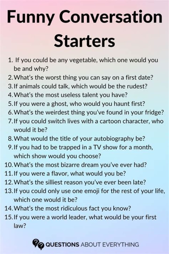 funny topics to talk about