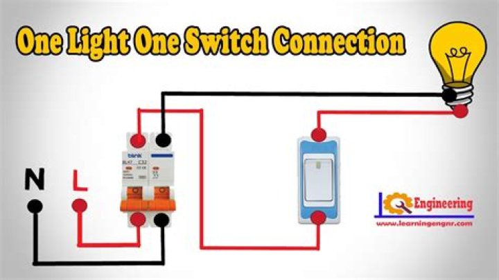 How to connect a light switch
