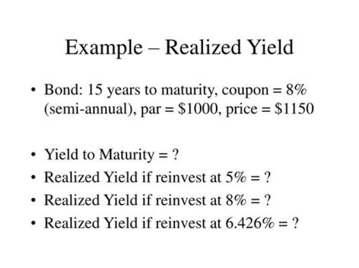 Realized Yield - How To Discuss